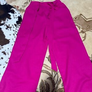 SHEIN Pink High-Waist Pants